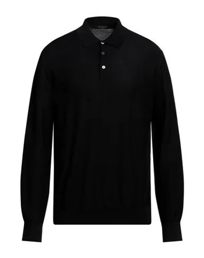 Zegna Man Sweater Black Size 42 Silk