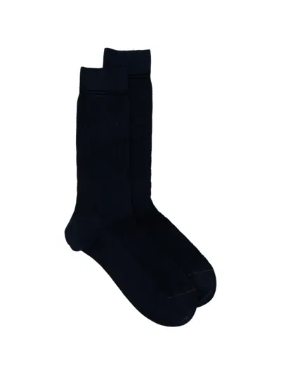 Zegna Mid-calf Socks In Black