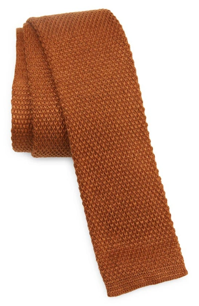 Zegna Ties Oasi Linen Knit Tie In Brown