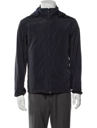 Pre-owned Zegna Windbreaker In Blue