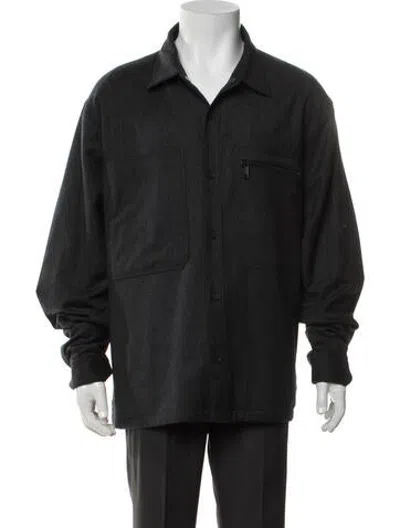 Pre-owned Zegna Wool Jacket In Grey