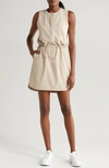 Zella In Flight Utility Dress In Tan Thread