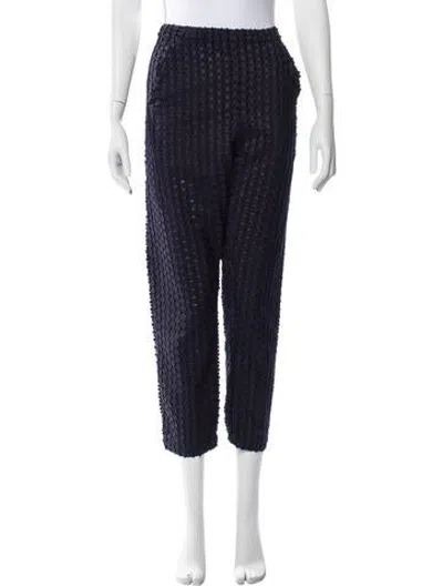 Pre-owned Zero + Maria Cornejo Straight Leg Pants In Blue