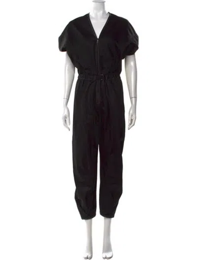 Pre-owned Zero + Maria Cornejo V-neck Jumpsuit In Black