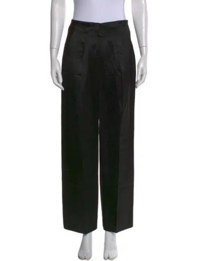 Pre-owned Zero + Maria Cornejo Wide Leg Pants In Black