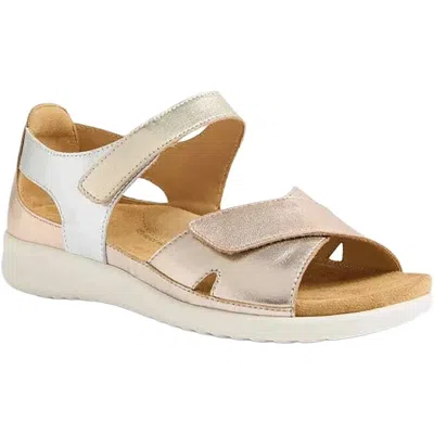 Ziera Women's Bronn Sandals - Wide In Metallic Multi Leather In Neutral