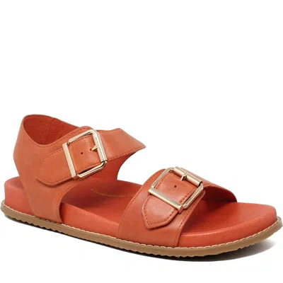 Ziera Women's Hastice Sandals - Wide In Paprika Leather In Orange