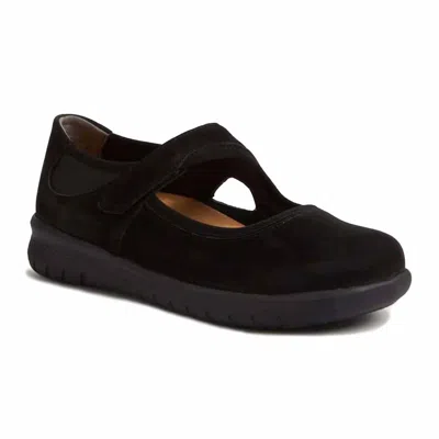 Ziera Women's Silvani-xf Casual Mary Jane Shoes In Black/ Black Nubuck