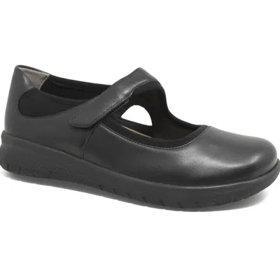 Ziera Women's Silvani-xf Casual Mary Jane Shoes In Black-black Sole Leather In Multi
