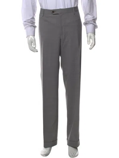 Pre-owned Zilli Wool Dress Pants In Grey