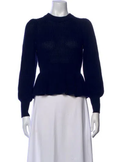 Pre-owned Zimmermann Crew Neck Sweater In Blue