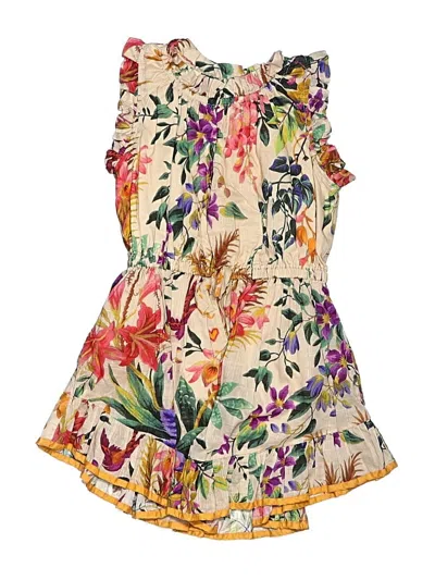 Pre-owned Zimmermann Kids' Dress In Yellow
