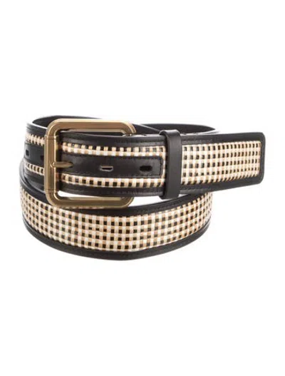 Pre-owned Zimmermann Leather Waist Belt In Black