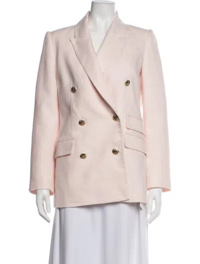 Pre-owned Zimmermann Linen Blazer In Pink