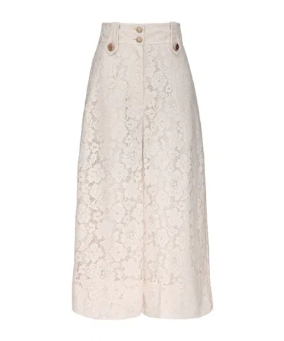 Zimmermann Luna Lace Culotte In Neutral