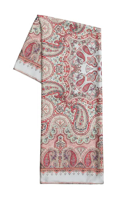 Zimmermann Printed Silk Maxi Square Scarf In Gold