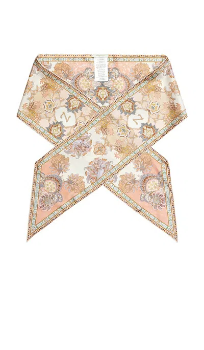 Zimmermann Printed Silk Neck Scarf In Pink