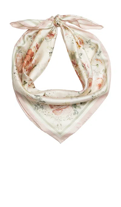 Zimmermann Printed Silk Square 70 Scarf In Multi