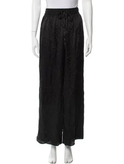 Pre-owned Zimmermann Wide Leg Pants In Black