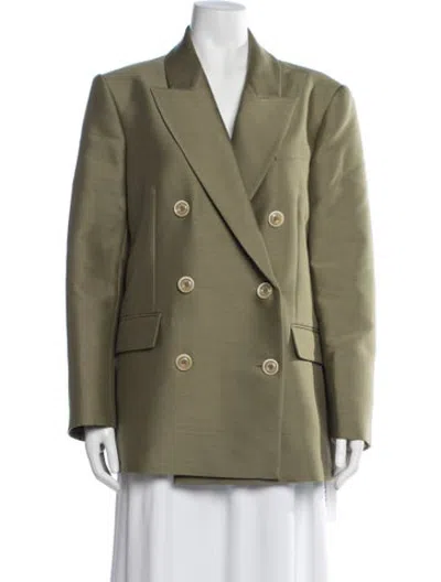 Pre-owned Zimmermann Wool Blazer In Green