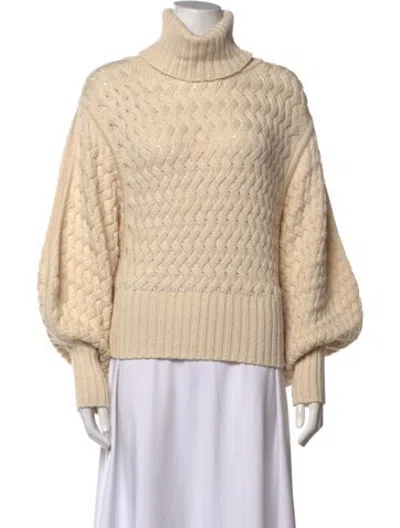 Pre-owned Zimmermann Wool Patterned Sweater In Neutrals