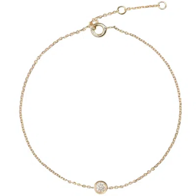 Zohreh Women's  Diamond Solitaire Bracelet 9k Gold