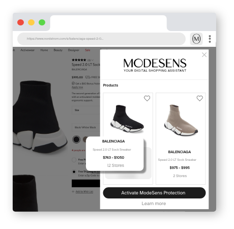 Install the ModeSens <br/> Browser Extension
