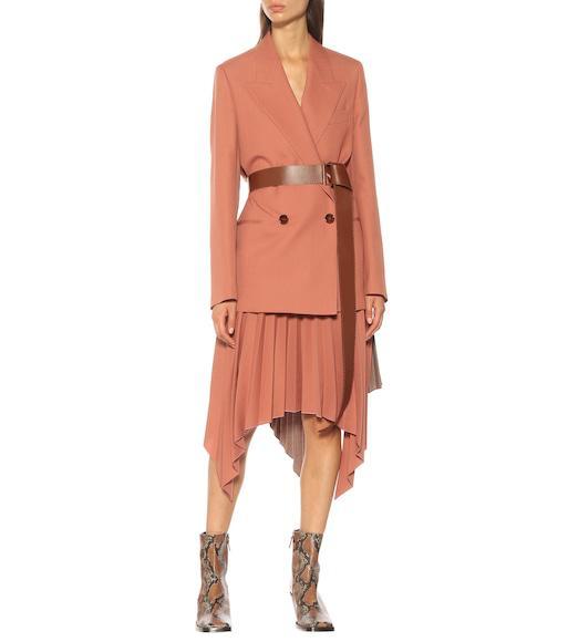 ACNE STUDIOS Braxton Snake-effect Leather Ankle Boots In Brown