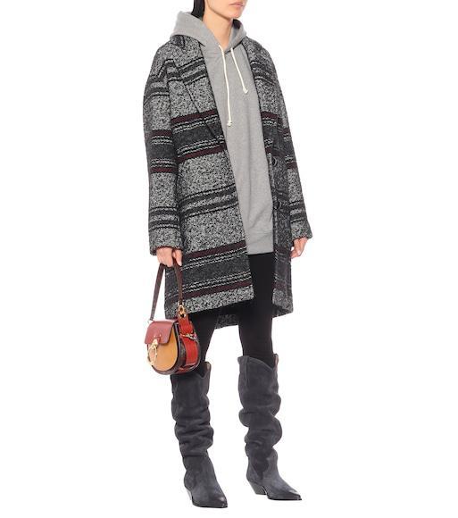 ISABEL MARANT Denvee Suede Leather Boots In Animal Print