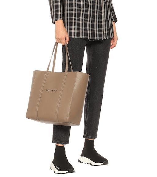 BALENCIAGA Womens Blk/white Women's Speed Stretch-knit Trainers Eur 36 / 3 Uk In Black