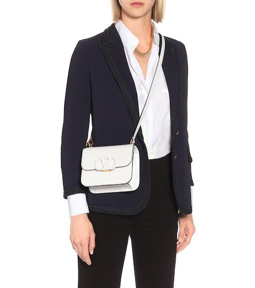 VALENTINO GARAVANI Black Calf Leather Bos Taurus Flat Sandals