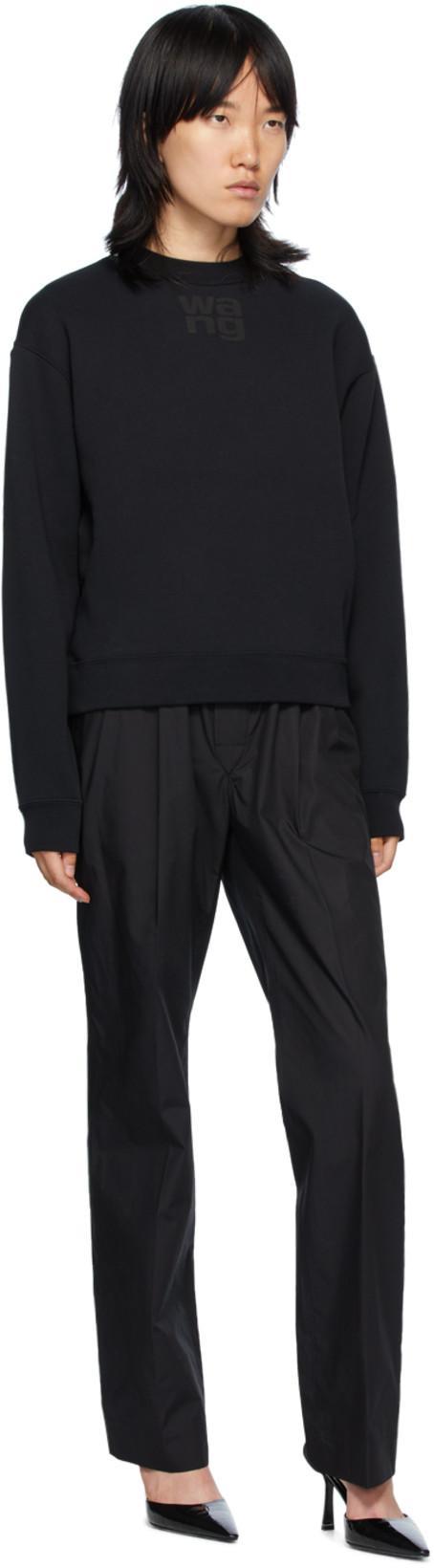 ALEXANDER WANG T T By Alexander Wang Puff Logo Sweatshirt In Black
