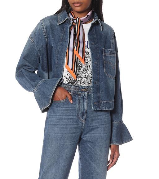 VALENTINO GARAVANI Black Calf Leather Bos Taurus Flat Sandals