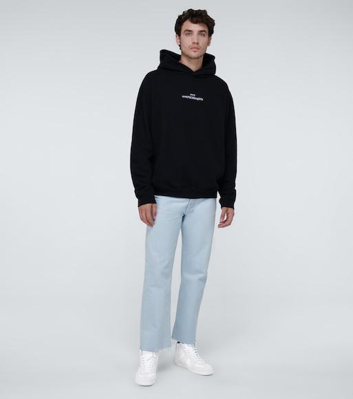 MAISON MARGIELA Black Cotton Hoodie