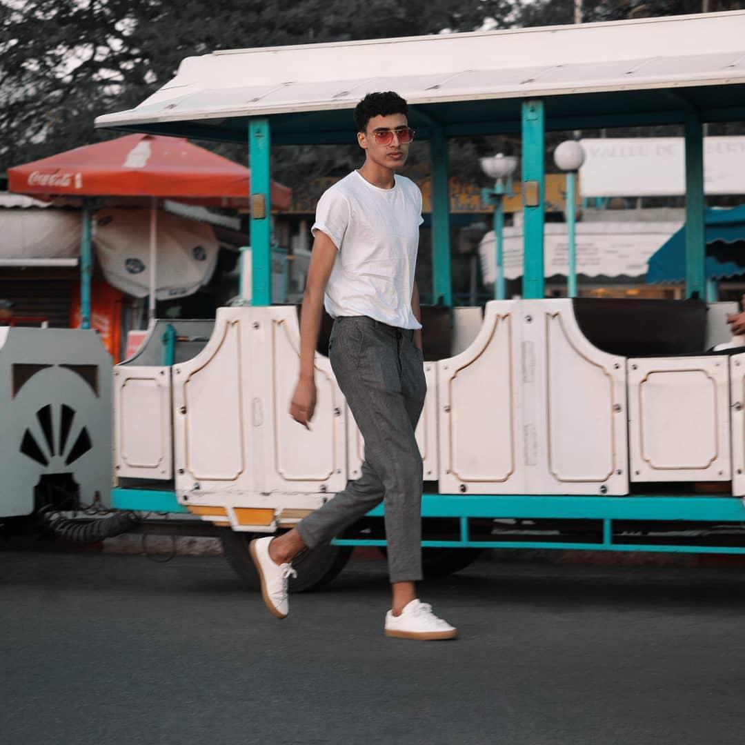 MAISON MARGIELA White Leather Sneakers In Multi