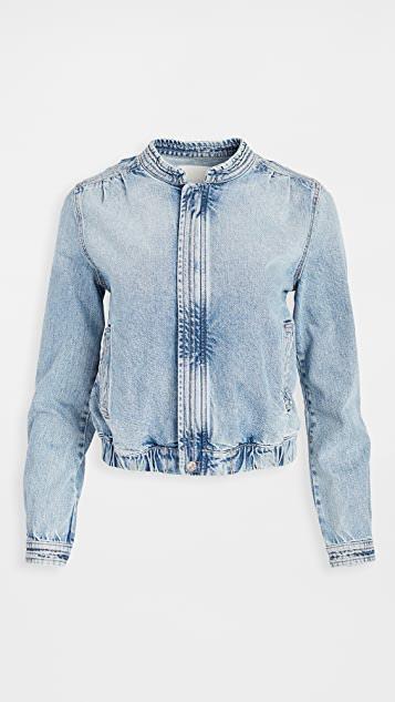 MOTHER The Lil Patch Pocket Undercover Sneak Wide Leg Jeans In White