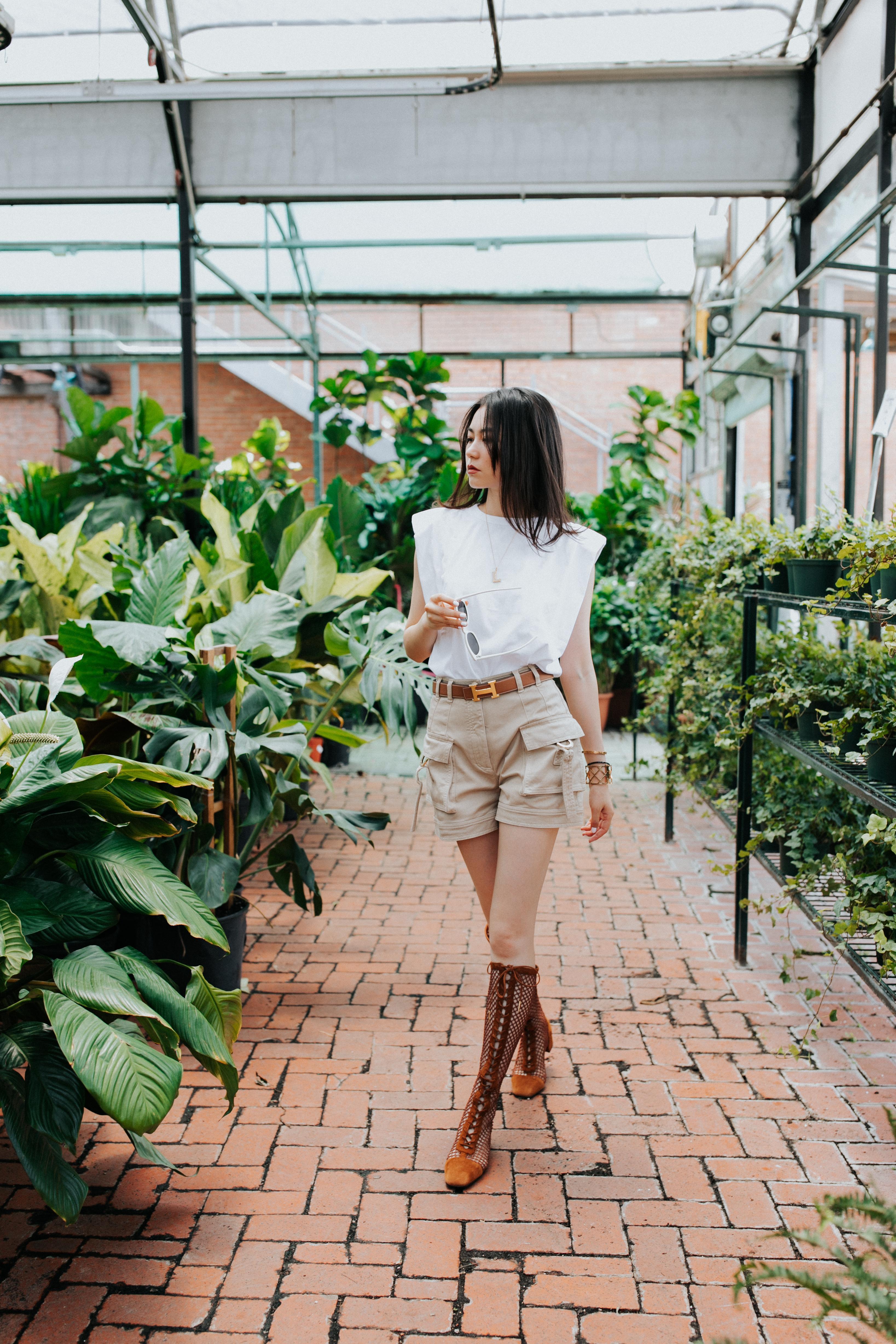 SAINT LAURENT Cat-eye Shaped Sunglasses In White