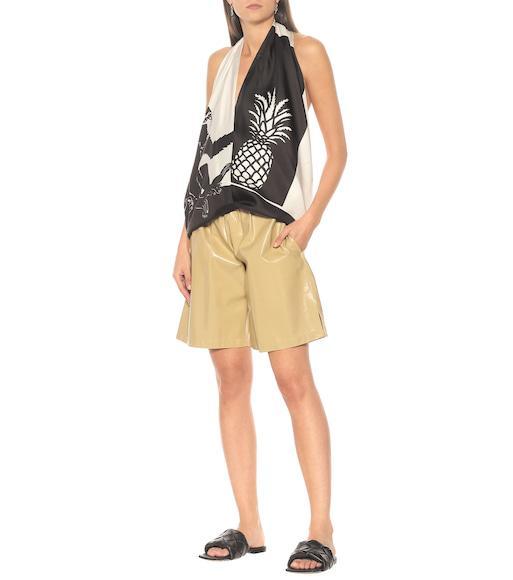 BOTTEGA VENETA The Lido Intrecciato Leather Sandal In Black