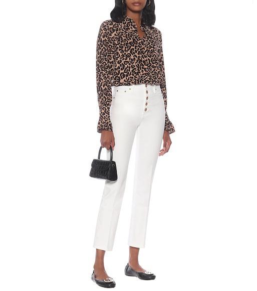 TORY BURCH Minnie Travel Ballet With Metal Logo In Black