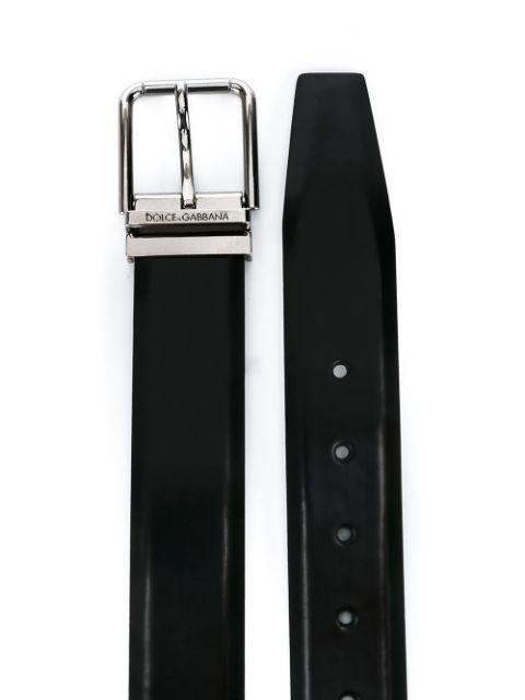 DOLCE & GABBANA Leather Belt In Black