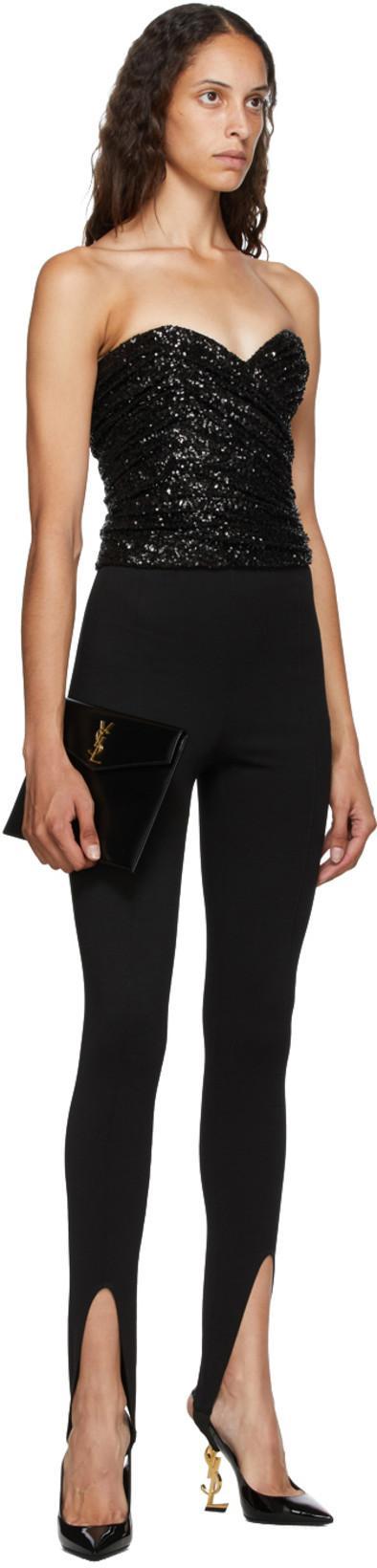 SAINT LAURENT Opyum Slingback Pumps In Black