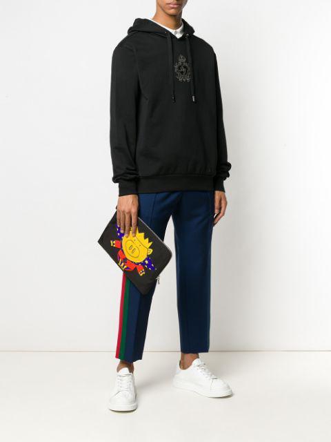 SAINT LAURENT Monogram Polo Shirt In White