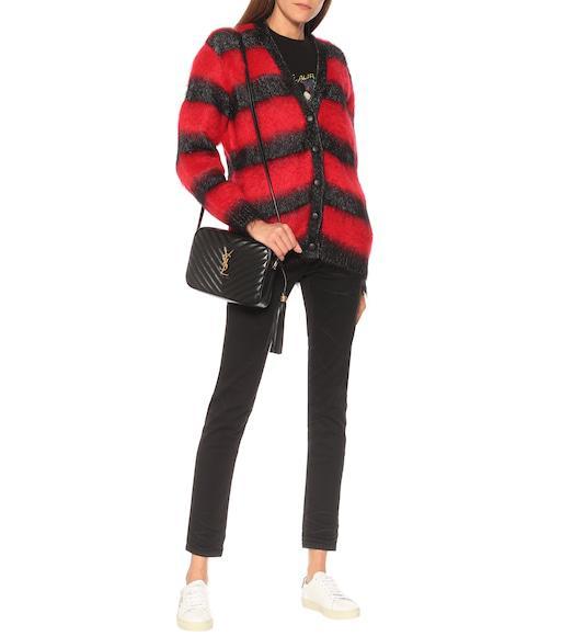 SAINT LAURENT Low-top Sneakers With Round Toe And Contrast Heel In White