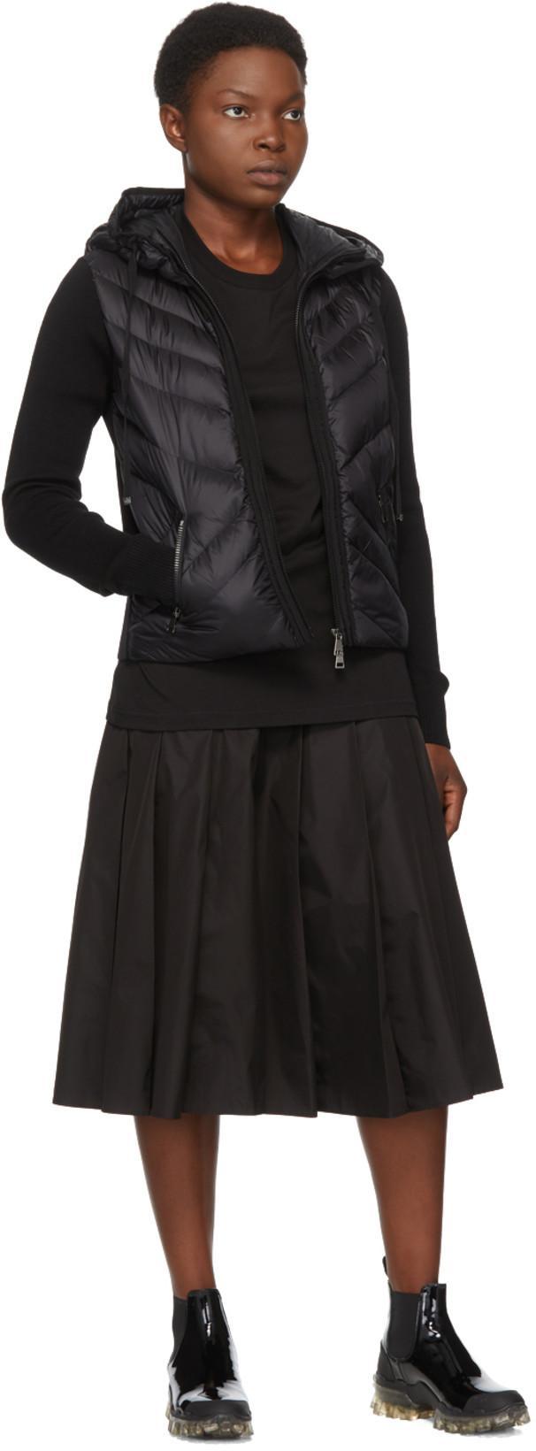 MONCLER Biologic Cotton T-shirt With Embroidered Logo In Black