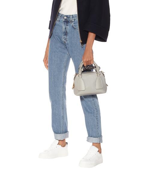 CHLOÉ Chloe White Leather Lauren Low-top Sneakers