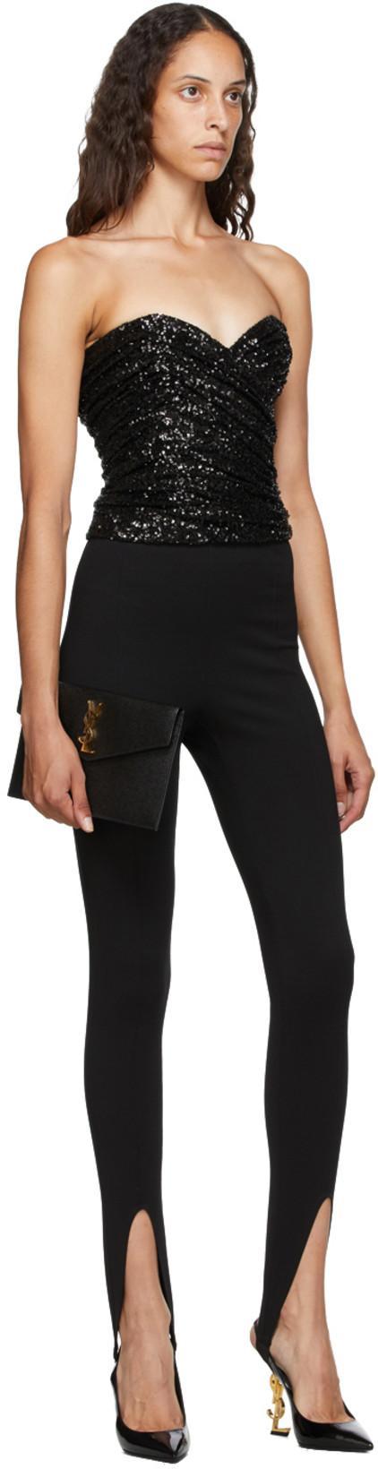 SAINT LAURENT Opyum Slingback Pumps In Black