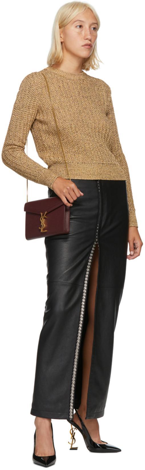 SAINT LAURENT Opyum Slingback Pumps In Black