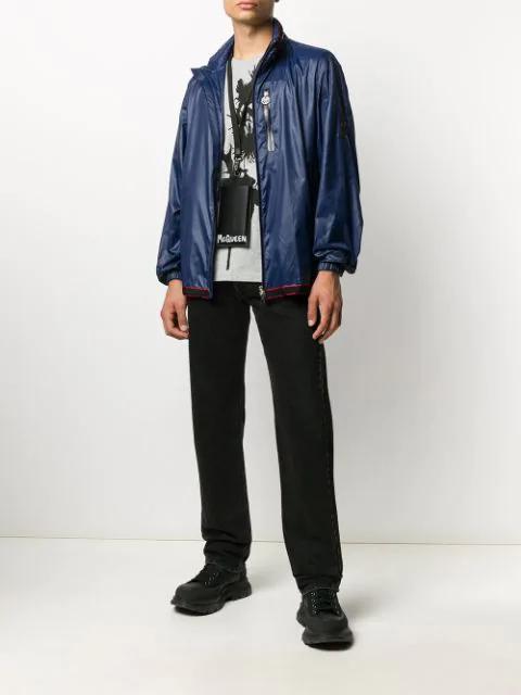 ALEXANDER MCQUEEN Lightweight Shell Jacket In Blue