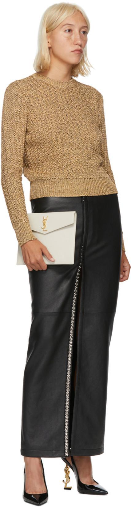 SAINT LAURENT Opyum Slingback Pumps In Black