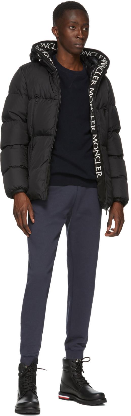 MONCLER Montcla Water Repellent Short Hooded Down Jacket In Black